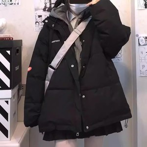 美式羽绒棉服女款2023秋冬12大童13初中学生棉衣15岁少女冬装棉袄