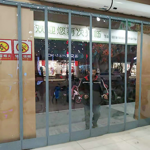 自吸冬季保暖防风保暖塑料pvc软门帘超市分片透明家用磁吸磁性帘
