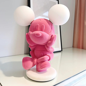 儿童房米奇装饰台灯简约卧室书桌床头可爱米老鼠粉色女孩公主房灯