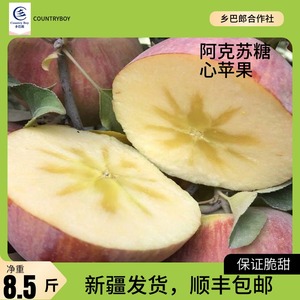 阿克苏冰糖心苹果正宗新疆红富士当季整箱新鲜水果正品产地直发大
