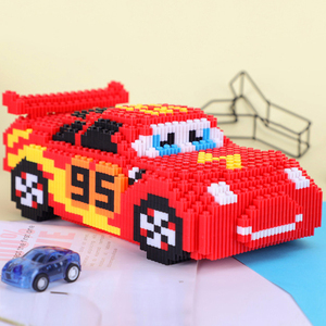 微小颗粒小汽车积木成年立体拼装大人高难度乐高益智拼图玩具送礼
