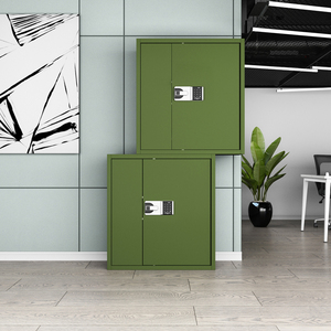 办公虎文件柜保密档案柜办公室铁皮特隆军绿色财务电子矮柜会计凭
