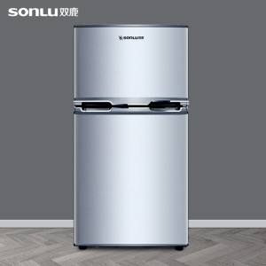 自提,双鹿 102升双门小冰箱家用小型节能两门租房宿舍用双开