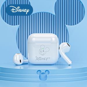 迪士尼联名蓝牙耳机TWS真无线正版米奇适用华为苹果安卓通用新款