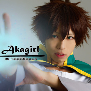 为美好的世界献上祝福 佐藤和真 深棕色反翘cos假发