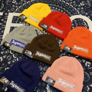 900人付款淘宝新款潮牌sup腰果花大字母logo刺绣针织帽