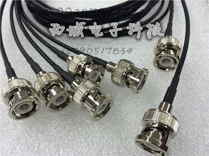 专业定制黑色BNC-JJ公对公射频连接线RG316特氟龙同轴电缆50欧姆