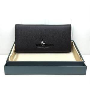 保罗骑士正品男士两折长款摔纹真皮钱夹经典简约款头层牛皮钱包