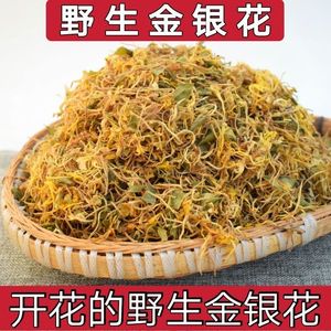 开花金银花批发野生金银花菊花茶清热去火花草茶清香金银花正宗