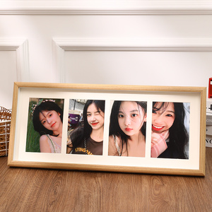 相框摆台打印加洗照片情侣diy定制6寸组合三连框高级相册纪念挂墙