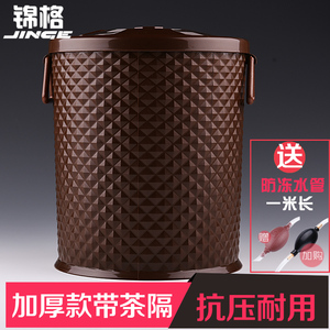 锦格加厚塑料茶渣桶茶盘茶道零配件茶具茶艺垃圾桶茶水桶过滤茶桶