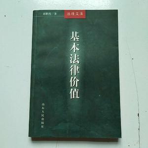 法理文库：基本法律价值 谢鹏程 著 山东人民出版