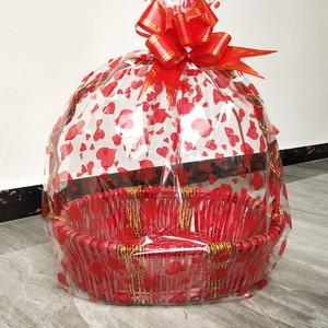 水果篮包装纸 礼品篮包装袋 婚庆拉花 礼品包装纸娃娃袋