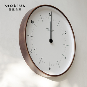莫比乌斯2023新款挂钟客厅家用静音挂表大气时钟简约卧室高级墙钟