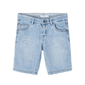 出口丹麦外贸原单男童中大童夏季纯棉有机棉砂洗薄软牛仔五分短裤