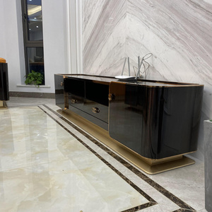 意式轻奢电视柜  大小户型套房客厅极简宾利视听柜落地柜实木家具