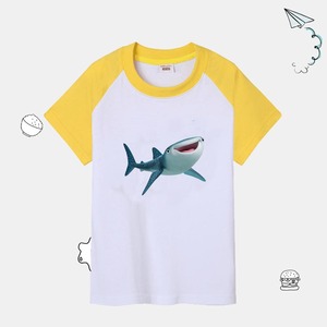 夏天海洋动物儿童海底总动员小鱼尼莫男女童装短袖t恤上衣服鲨鱼