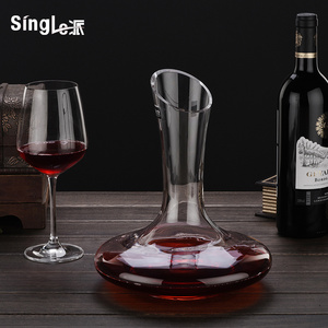 欧式无铅水晶玻璃斜口红酒醒酒器创意葡萄酒分酒器醒酒壶酒具家用
