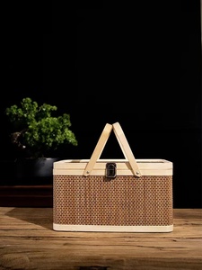 竹制品礼盒可包装粽子月饼各种特产也可用于工艺品摆件