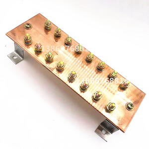 铜接地排接地铜排接地汇流排通信机房基站接地排接线排6*100*300