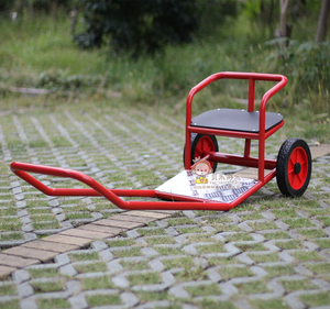 幼儿早教儿童两轮黄包车3-8岁玩具公园户外脚踏车手推拉车三轮车