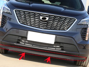 凯迪拉克xt4前保险杠下饰条前杠下围导流板裙边防擦防刮胶条