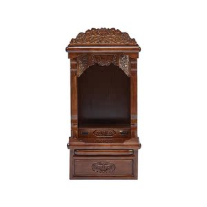 祖宗台香火神位供台实木佛龛壁挂式财神爷供奉台吊柜父母神位架