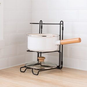 多层奶锅架收纳锅架厨房家用平底锅架台面坐式锅盖架免打孔案板架