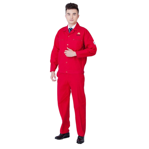 劳保工作服中石油红色
