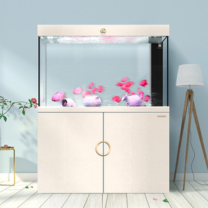 可丽爱iwish爱唯希系列鱼缸中型玻璃底滤白色客厅免换水水族箱