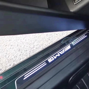 奔驰glc260汽车迎宾灯开门跑马灯led发光迎宾踏板门槛条装饰改装