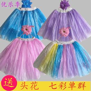 环保服装女孩时装秀单裙幼儿园手工衣服女童创意亲子走秀演出表演