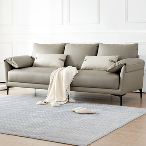 斯可馨简约轻奢科技皮沙发客厅极简风网红爆款舒适沙发ts2077a