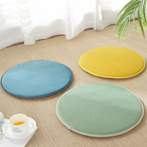 毛绒圆凳坐垫海绵保暖圆形椅垫学生圆板凳垫吧台小椅子屁垫餐椅垫