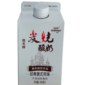 香格尔 炭烧酸奶 慢发酵 450ml *12 整箱包邮有优惠