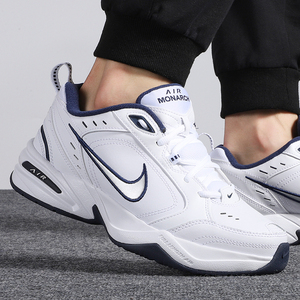 nike耐克男鞋正品新款m2k皮面老爹鞋白色运动鞋跑步鞋415445-102