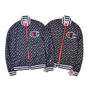 champion美国冠军正品男女满标大c草写字母薄运动棒球服夹克外套