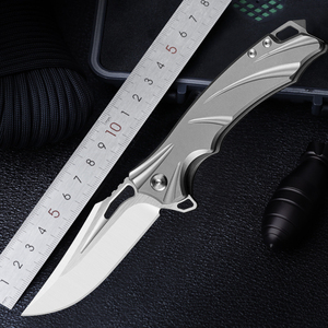 m390折叠刀随身迷你小刀户外军刀便携钛合金折刀野外生存水果刀具