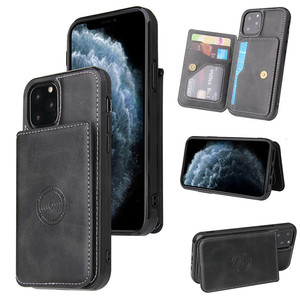 适用iPhone1512 13 14 pro手机壳xr苹果7 6 8 plus皮套磁吸支架card magnetic wallet protective stand case