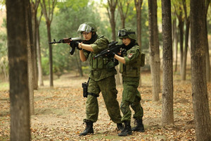 俄罗斯数码迷彩小绿人军装军服 苏联俄军冲锋衣野战服作战迷彩服