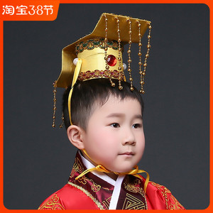 三国头饰帽子古装头饰道具 丞相帽宰相帽大臣帽子古代男汉服配饰