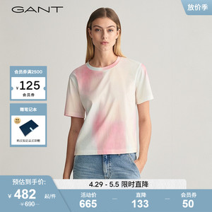 GANT甘特2024春季新款女装彩色时尚T恤|844200906
