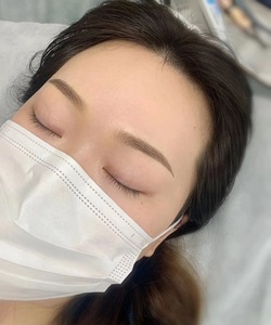 韩式新款自然美粉黛眉任何肤质雾眉 纹眉毛 北京纹眉 免费上门
