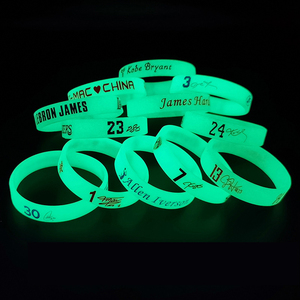 买一送一篮球夜光手环nba发光科比库里詹姆斯欧文男球星运动手链