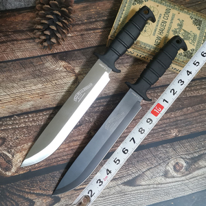 重型户外刀具防身高硬度长款直刀野外求生刀探险野营随身砍柴刀