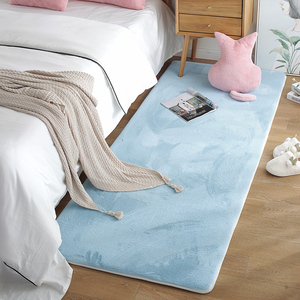 仿兔毛地毯卧室床边毯客厅地垫床前儿童房厚毛毯房间垫主卧小垫子