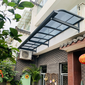 铝合金雨棚户外防雨大门雨搭阳台遮阳棚别墅庭院子防雨门上遮雨棚