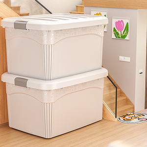 佳帮手超大加厚收纳箱家用塑料箱子衣服衣物玩具大容量储物整理盒