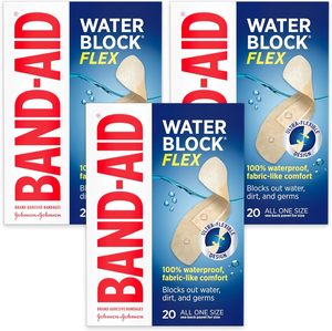美国直邮 Band-Aid 创口贴护理各尺寸粘合垫防水粘性绷带灵活无菌