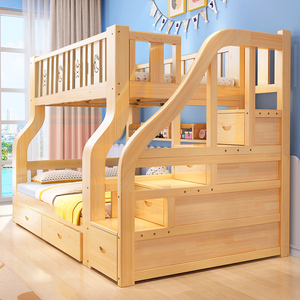 上下床双层床实木床高低床子母床两层组合儿童床双人床上下铺木床